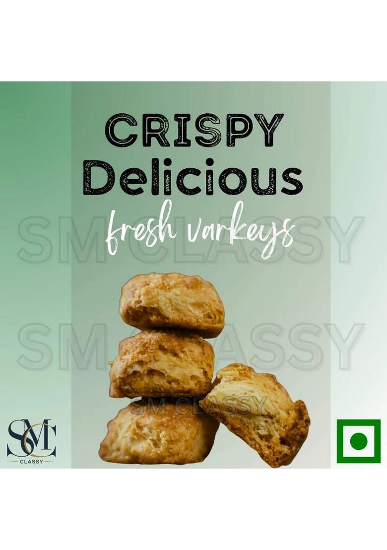 Sm Classy Ooty Varkey Authentic Native Special Rusk Cookies(Round Shape) Cookies Biscuit (800 G)