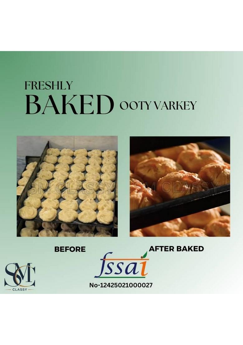 Sm Classy Ooty Varkey Authentic Native Special Rusk Cookies(Round Shape) Cookies Biscuit (800 G)