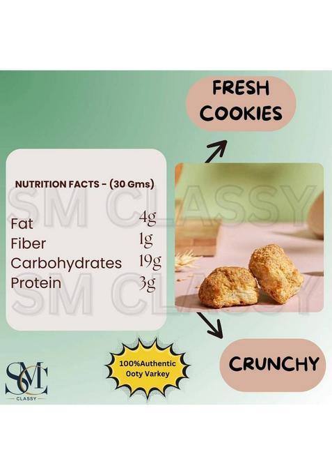 Sm Classy Ooty Varkey Authentic Native Special Rusk Cookies(Round Shape) Cookies Biscuit (800 G)