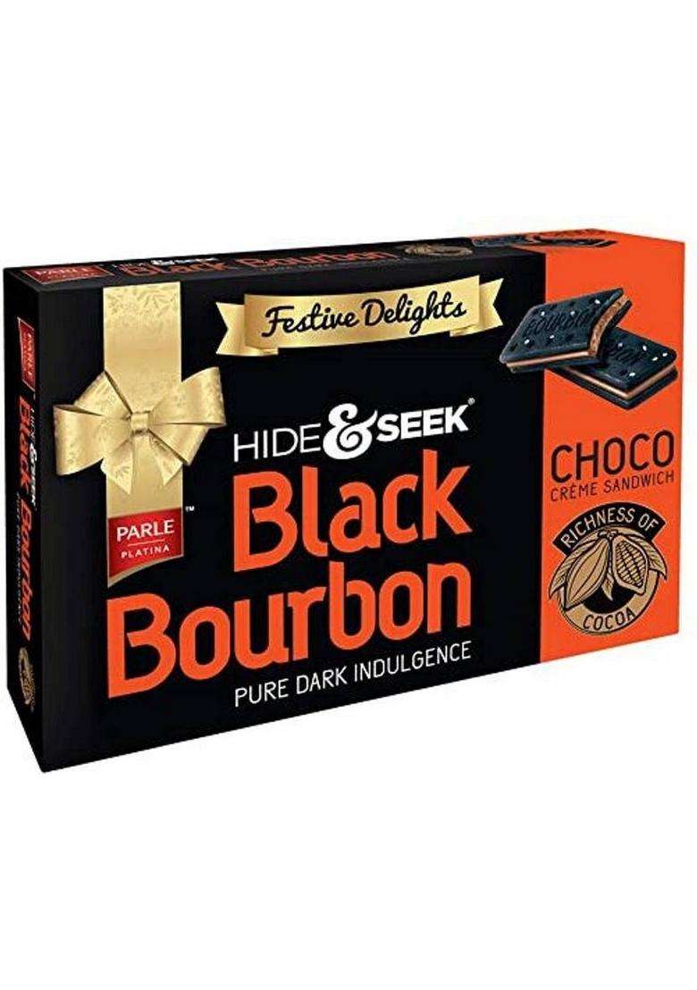 Parle Black Burborn Cream Filled Biscuit (290 G) - Indya