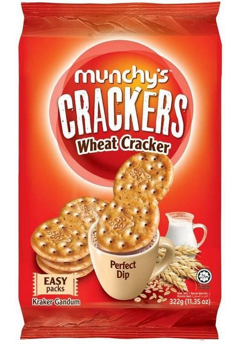 Munchy'S Wheat Crackers Salted Biscuit (332 G)