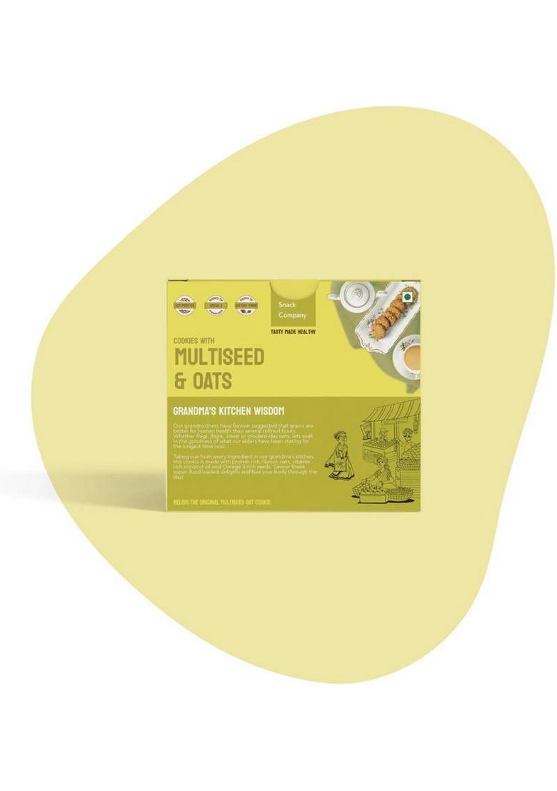 The Snack Company Healthy Multi Seed & Oats Cookies I 33% Nuts Seeds | No Maida Biscuit (2 X 210 G)