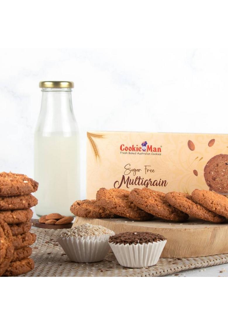 Cookieman Sugarfree Multigrain Protein Cookies (No Maida) Biscuit (150 G)