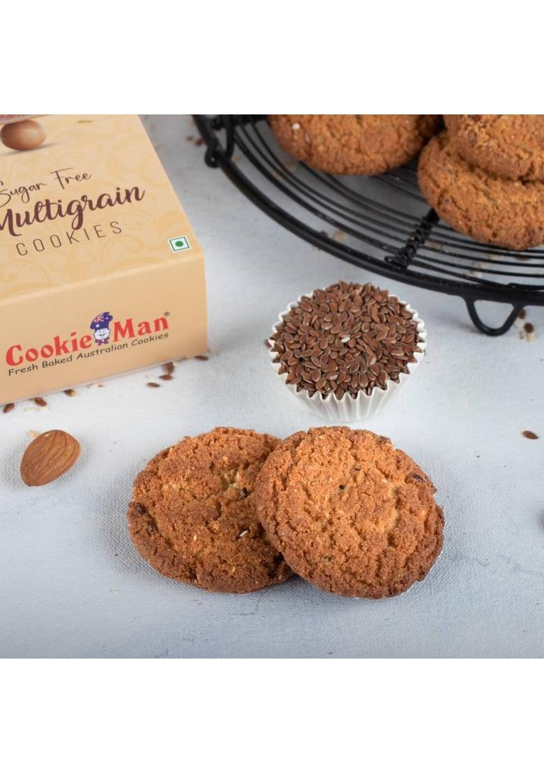 Cookieman Sugarfree Multigrain Protein Cookies (No Maida) Biscuit (150 G)