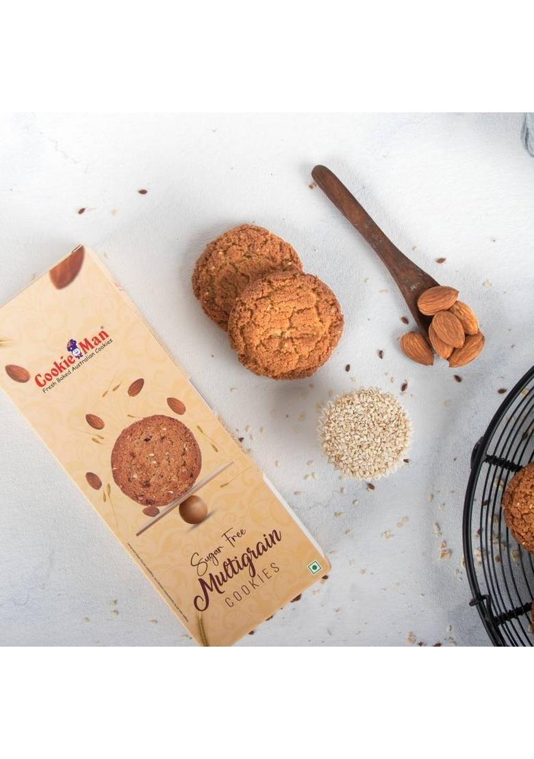 Cookieman Sugarfree Multigrain Protein Cookies (No Maida) Biscuit (150 G)