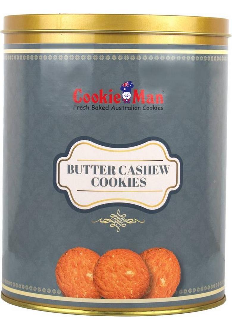 Cookieman Butter Cashew Cookies In Tin Box Biscuit (600 G)