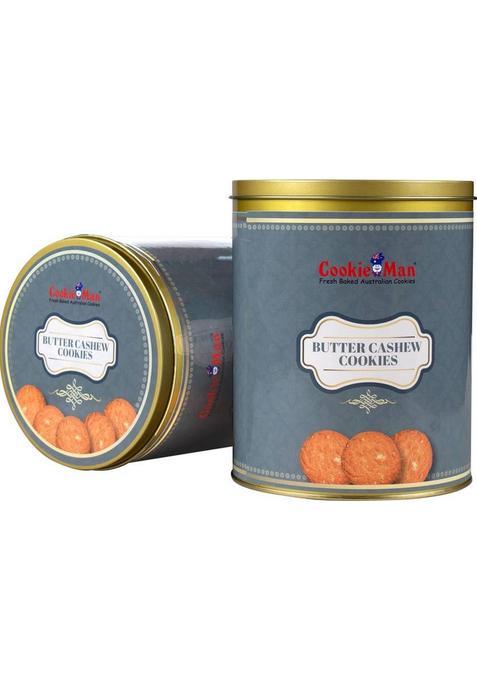 Cookieman Butter Cashew Cookies In Tin Box Biscuit (600 G)