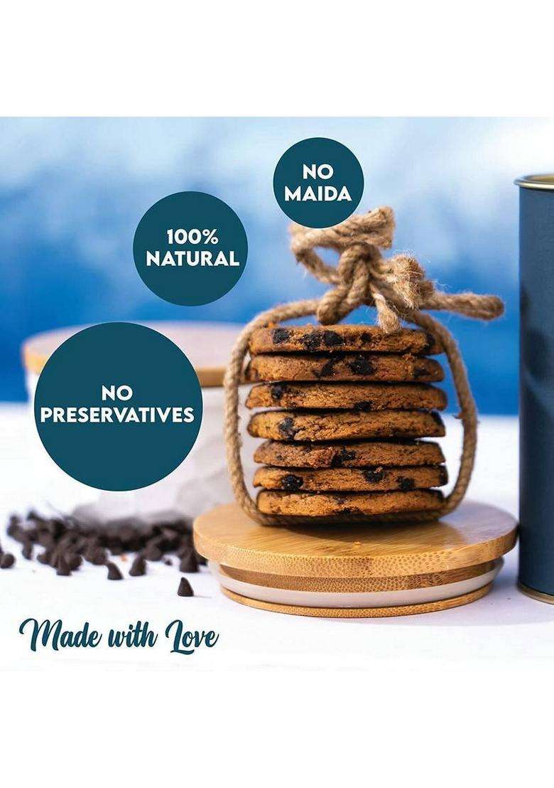 Biesca Ragi & Oats Cookies With Organic Flour, Jumbo Oats, Butter And Milk Biscuit (2 X 180 G) - Indya