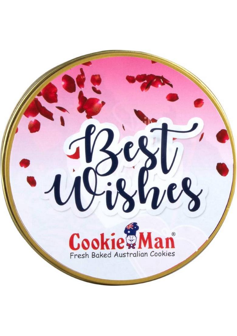 Cookieman Best Wishes Assorted Cookies Gift Pack Box | In Tin Biscuit (600 G)