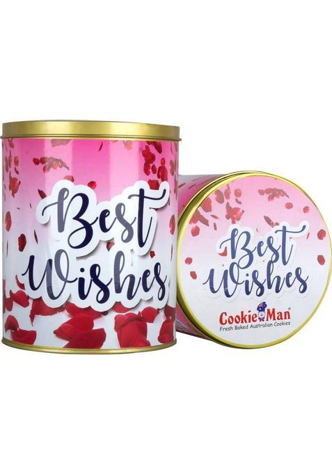 Cookieman Best Wishes Assorted Cookies Gift Pack Box | In Tin Biscuit (600 G)