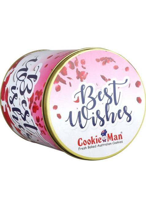 Cookieman Best Wishes Assorted Cookies Gift Pack Box | In Tin Biscuit (600 G)