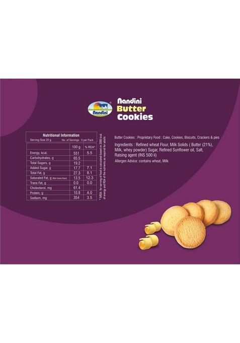 Nandini Butter Cookies Biscuit (100 G)