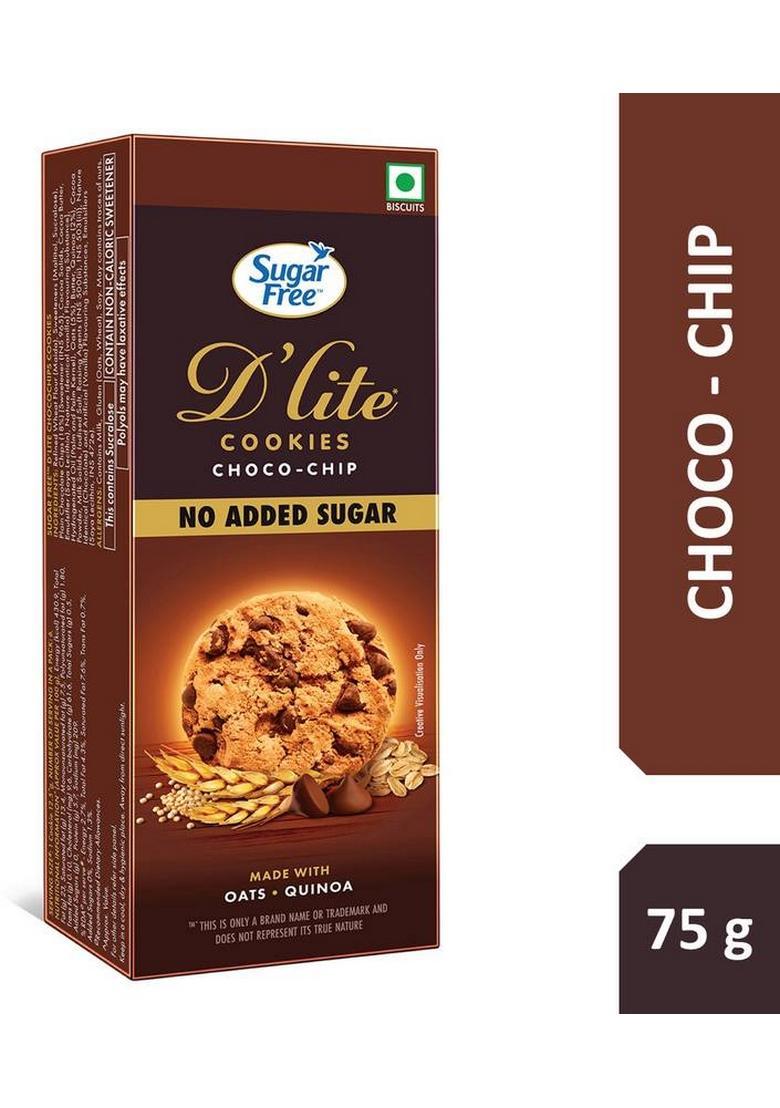 Sugar Free D Lite Choco Chip Cookies Biscuit (75 G)