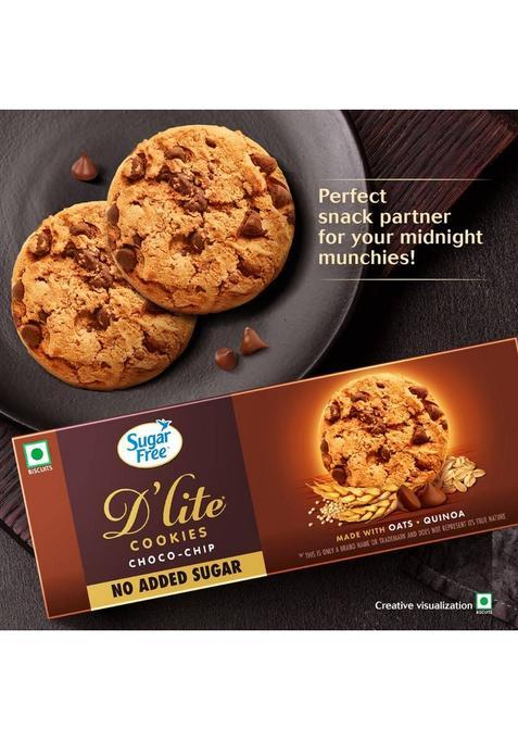 Sugar Free D Lite Choco Chip Cookies Biscuit (75 G)