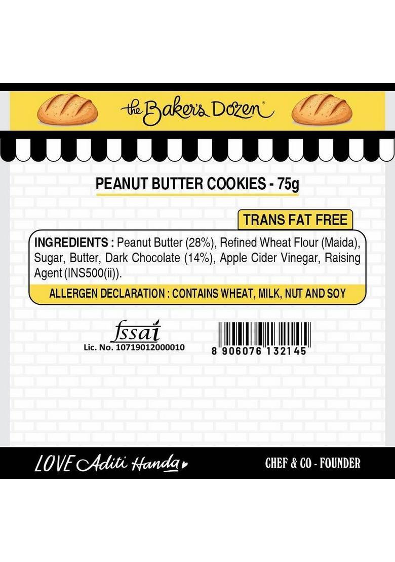 The Baker'S Dozen Peanut Butter Cookies | 28% Biscuit (75 G)