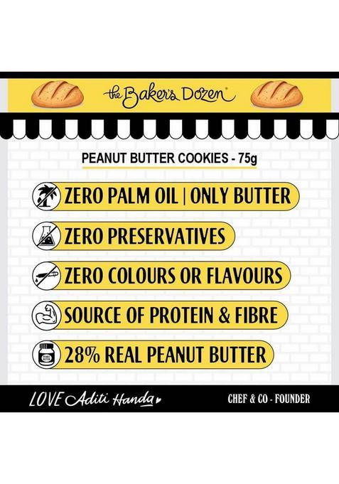 The Baker'S Dozen Peanut Butter Cookies | 28% Biscuit (75 G)