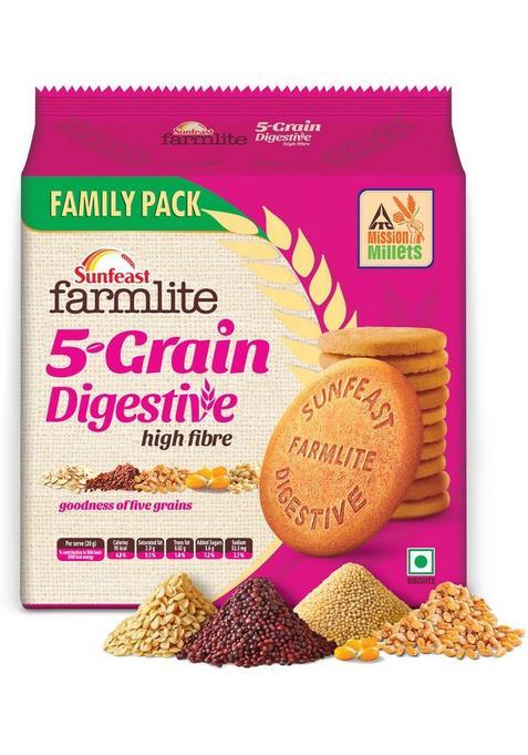 Sunfeast Farmlite 5 Grain Digestive Biscuit High Fiber (800 G)