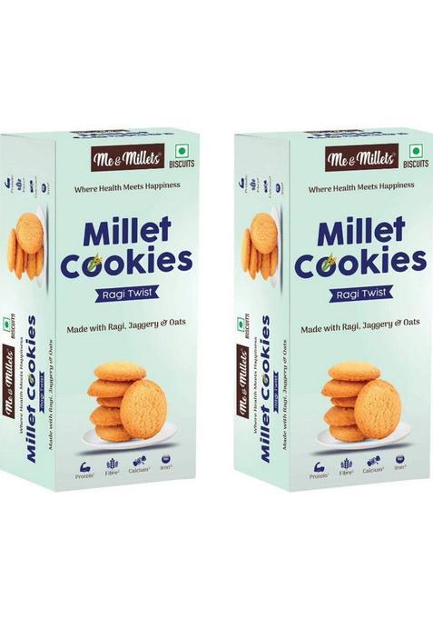 Me & Millets Ragi Twist Cookies, Biscuits, Cookies