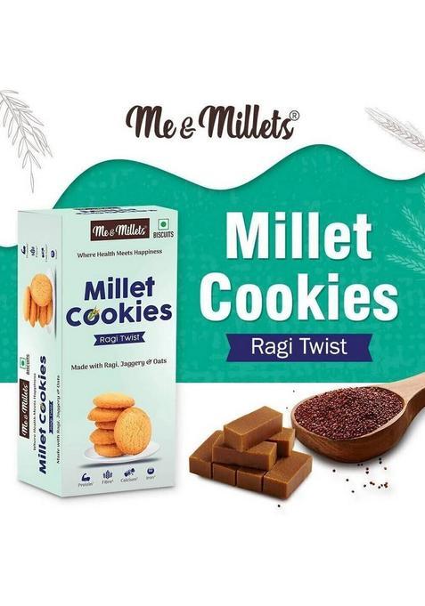 Me & Millets Ragi Twist Cookies, Biscuits, Cookies