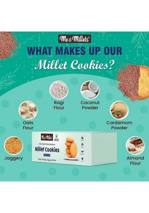 Me & Millets Ragi Twist Cookies, Biscuits, Cookies