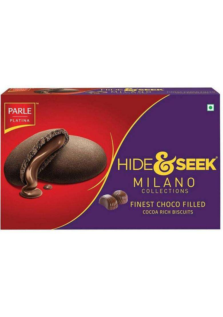 Parle Milano Hide & Seek Choco Filled Cookies Biscuit (250 G) - Indya