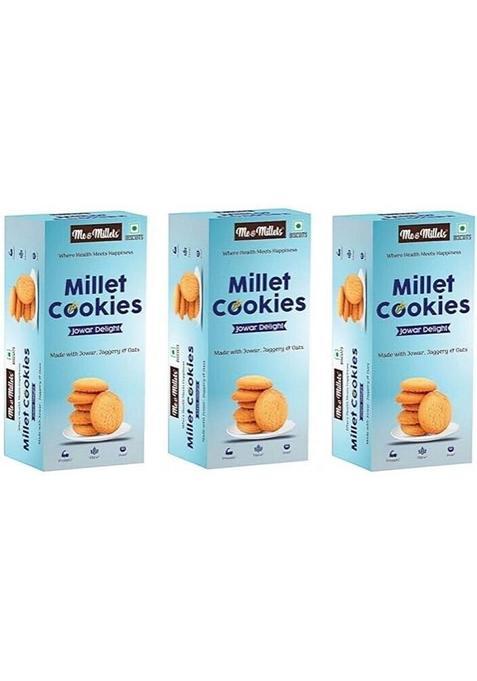 Me & Millets Millet Cookies | Jowar Delight Biscuit (3 X 75 G)