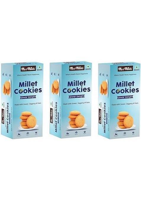 Me & Millets Millet Cookies | Jowar Delight Biscuit (3 X 75 G)