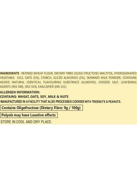 De Best Sugar Free Oats & Almonds Cookies, Premium Handmade, Tasty Crunchy, Eggless Cookies Biscuit (2 X 200 G)