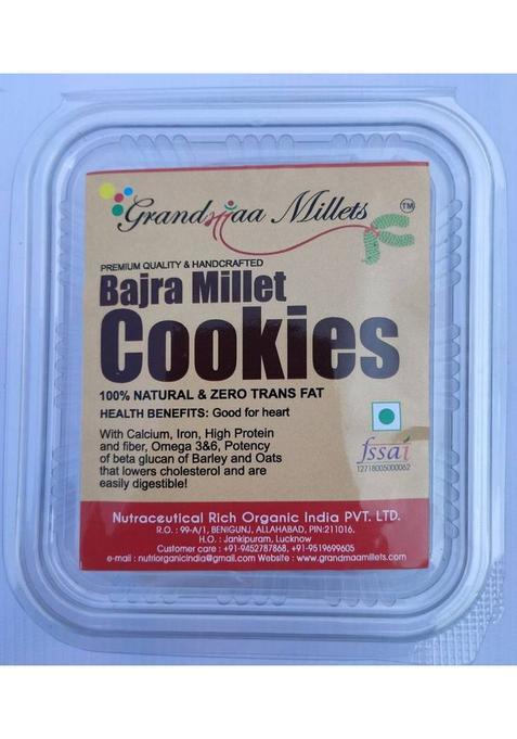 Grandmaa Millets Bajra-Butter-Zero-Transfat Cookies, High Fiber Delicious Cookies Biscuit (200 G)