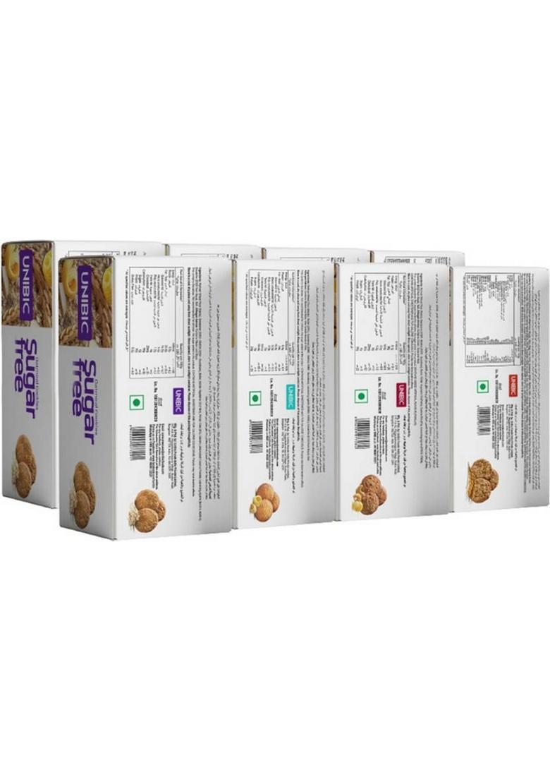 Unibic Sugar Free Cookies Pack, Assorted Biscuit (8 X 75 G)