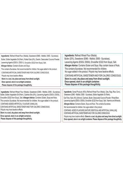 Unibic Sugar Free Cookies Pack, Assorted Biscuit (8 X 75 G)