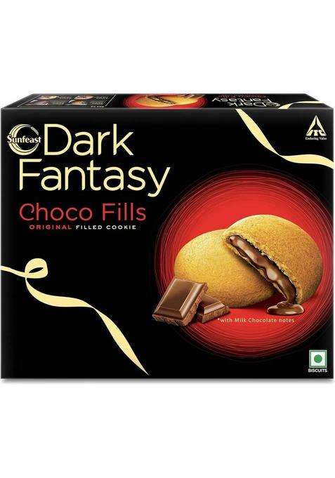 Sunfeast Dark Fantasy Chocofills Original Filled Cookies With Choco Cr Me Biscuit (562.5 G)