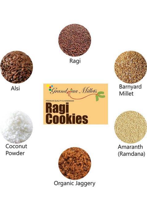 Grandmaa Millets Ragi Butter Zero Trans Fat Cookies, High Fiber Delicious Cookies Biscuit (200 G)