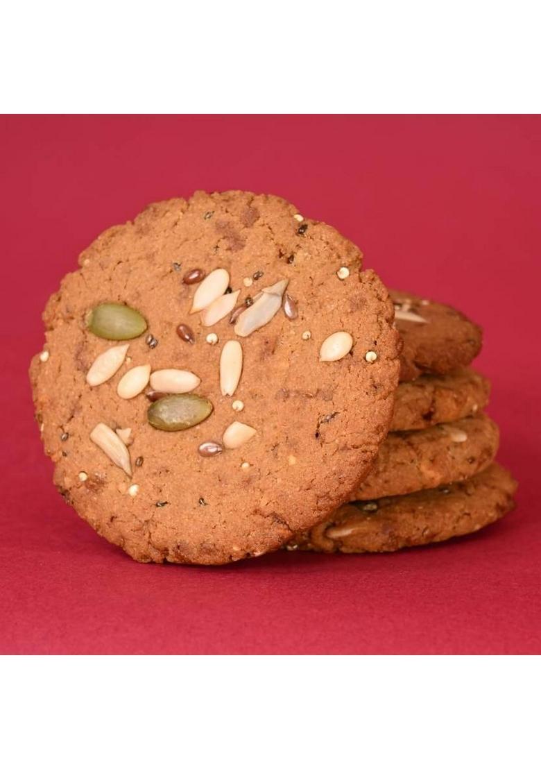 Equisential Baked Bites Oats & Seeds Cookies | Jaggery No Maida, Sugar, Palm Oil 125G Biscuit (125 G)