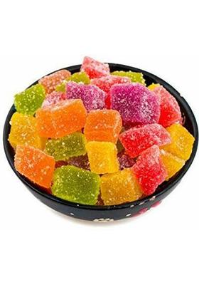 Chatokde Sugar Coated Jelly | Fruit Bites Candy|100Gm (50G*2) Plain Biscuit (2 X 50 G)