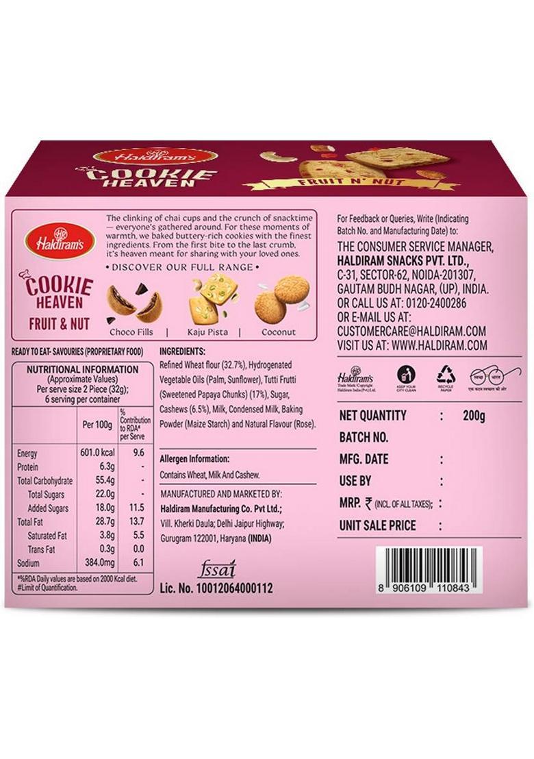 Haldiram'S Jeera Cookies 150Gm, Kaju 150Gm , Fruit N Nut 200 Gm Biscuit (500 G)