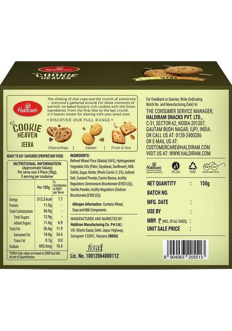 Haldiram'S Jeera Cookies 150Gm, Kaju 150Gm , Fruit N Nut 200 Gm Biscuit (500 G)
