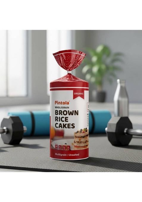 Pintola Organic Wholegrain Brown Rice Cakes (All Natural, Multigrain) High Fiber Biscuit (130 G)