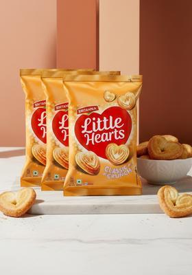 Britannia Little Hearts Knit Biscotti Biscuit (4 X 70 G)