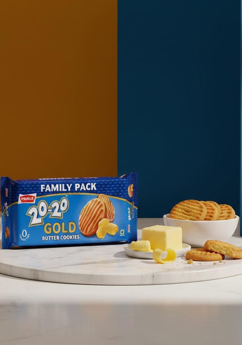 Parle 20-20 Gold Butter Cookies Biscuit (600 G)