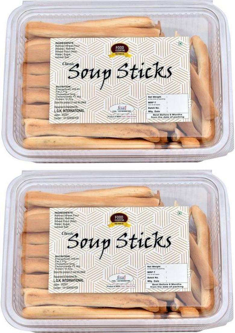Food Essential Premium Soup Sticks Bakery Biscuit (2 X 400 G)