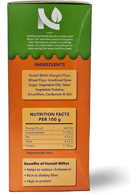 Natible Millet Rusk, Healthy Diet Toast | No Maida And Sugar Preservatives Rusk Flavored Milk (2 X 220 G)