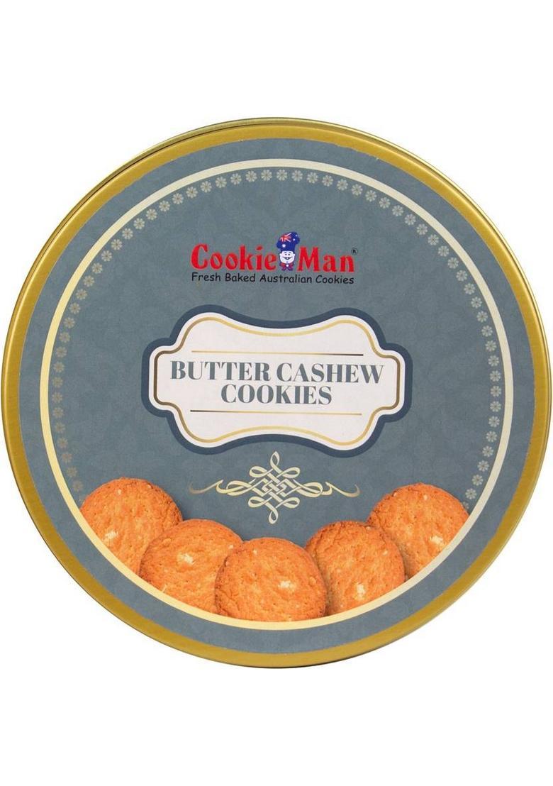 Cookieman Butter Cashew Cookies | Gift Pack In Tin Box Biscuit (300 G)