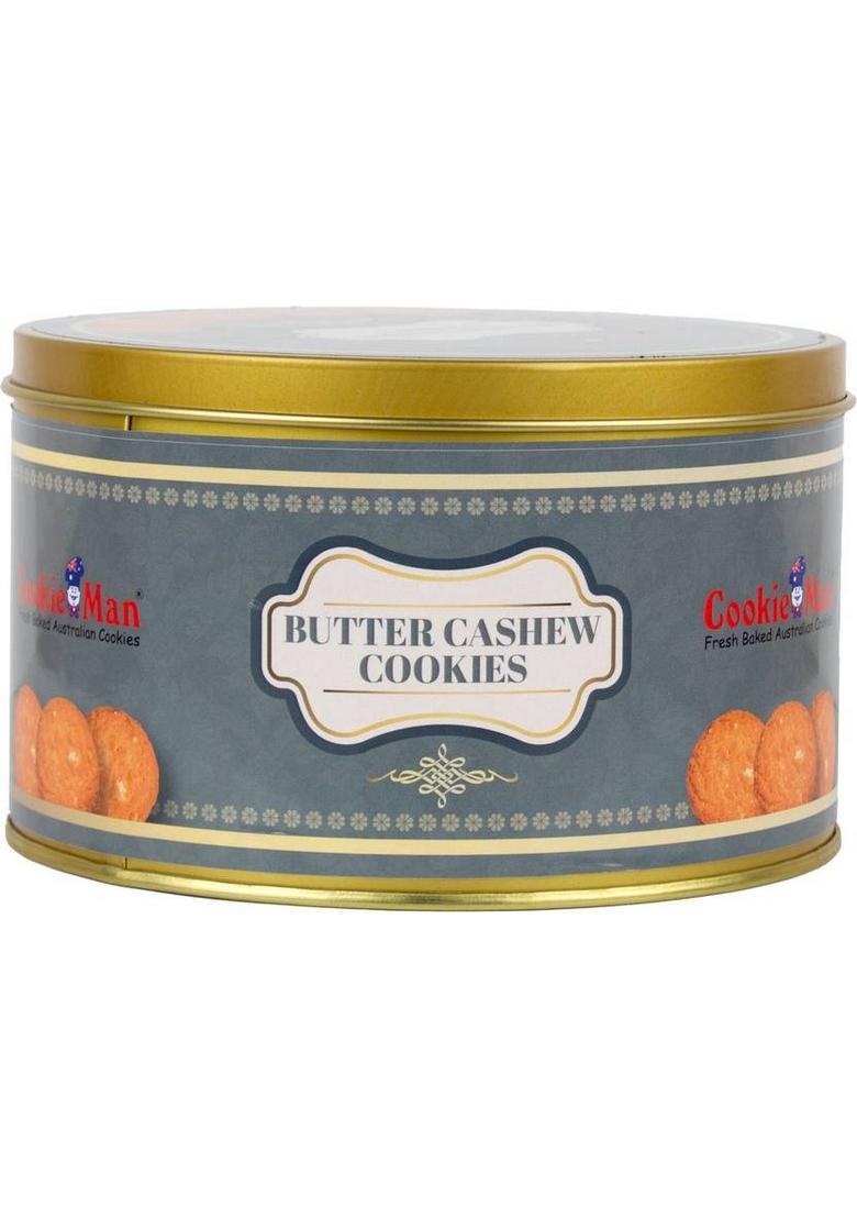 Cookieman Butter Cashew Cookies | Gift Pack In Tin Box Biscuit (300 G)