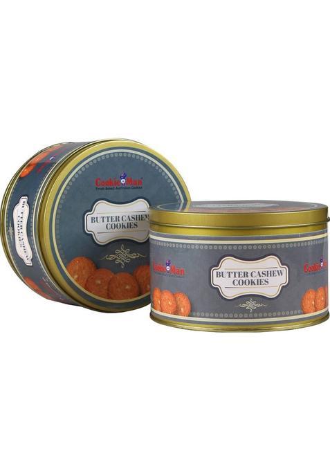 Cookieman Butter Cashew Cookies | Gift Pack In Tin Box Biscuit (300 G)