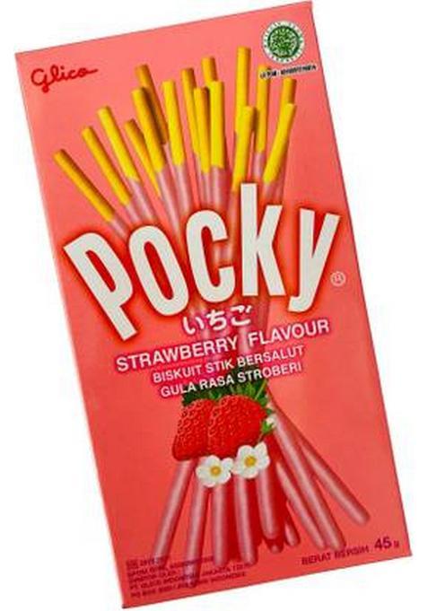 Pocky Strawberry Flavour Biscuit Sticks Imported Assorted (42 G)