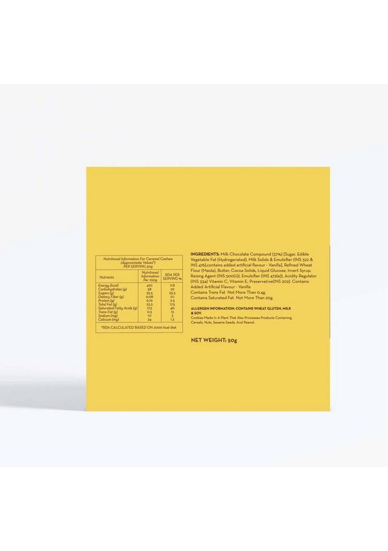 Cookieman Caramel Cashew Soft Dessert Cookie Cookies Biscuit (50 G)