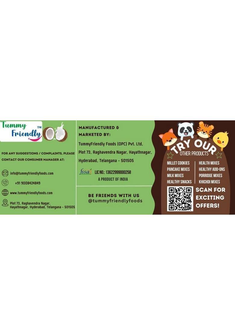 Tummyfriendly Foods Ragi Millet Cookies-Choco, Coconut. Healthy Biscuits For Kids, Babies & Adults Cookies Biscuit (2 X 75 G)