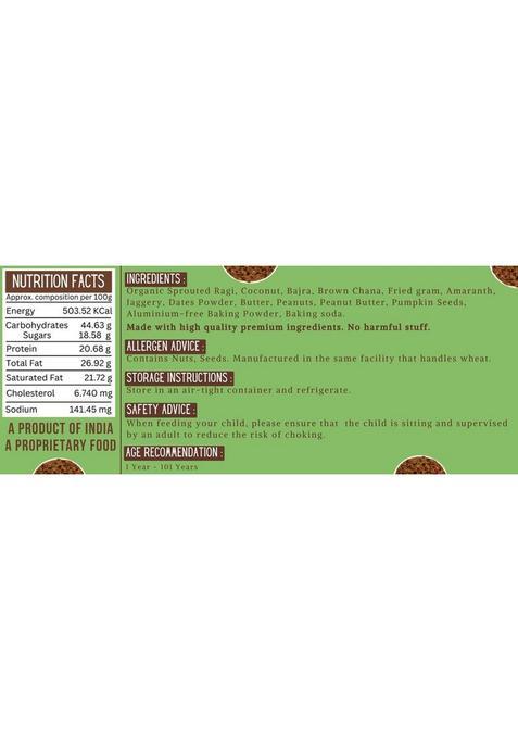 Tummyfriendly Foods Ragi Millet Cookies-Choco, Coconut. Healthy Biscuits For Kids, Babies & Adults Cookies Biscuit (2 X 75 G)