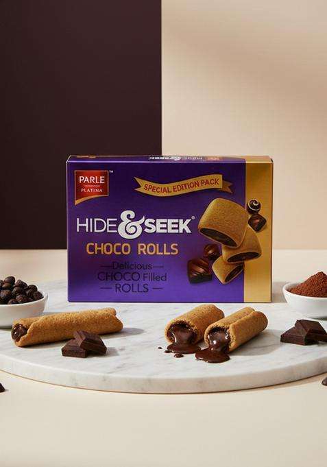 Parle Hide & Seek Choco Filled Rolls Cream Cracker Biscuit (250 G)